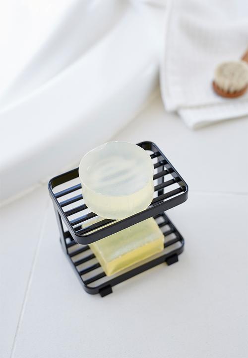Yamazaki - Tower soap tray 2 tiers - black