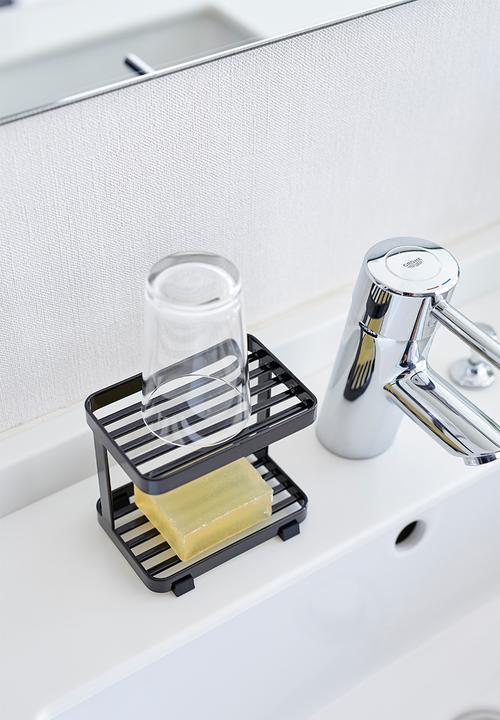 Yamazaki - Tower soap tray 2 tiers - black