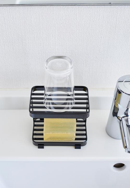 Yamazaki - Tower soap tray 2 tiers - black