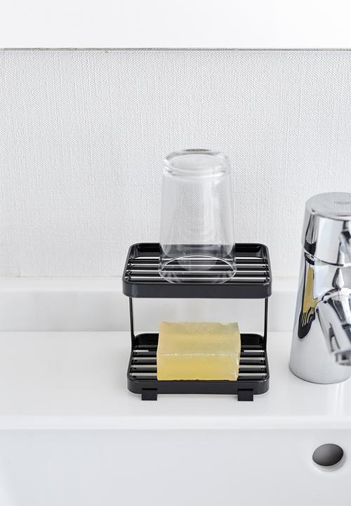Yamazaki - Tower soap tray 2 tiers - black