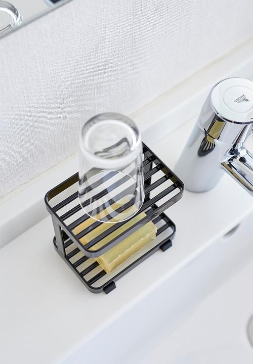 Yamazaki - Tower soap tray 2 tiers - black