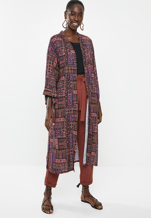 Superbalist - Printed longer length shacket - multi