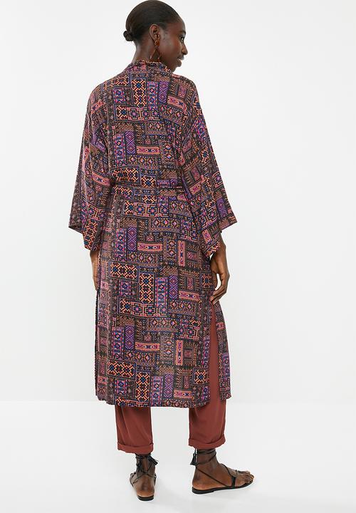 Superbalist - Printed longer length shacket - multi