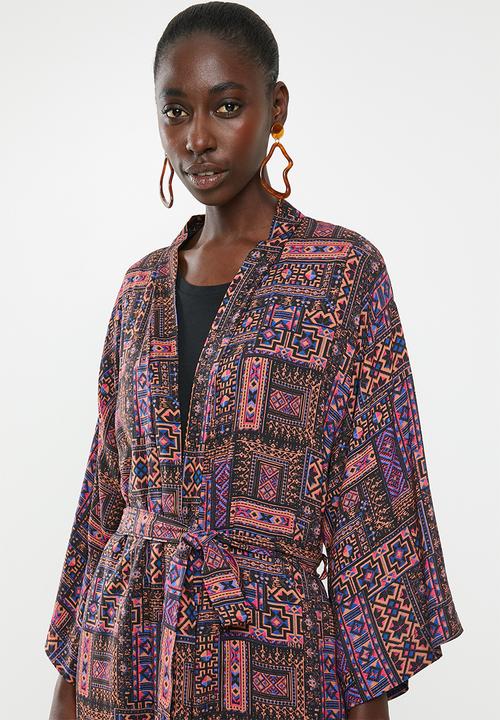 Superbalist - Printed longer length shacket - multi