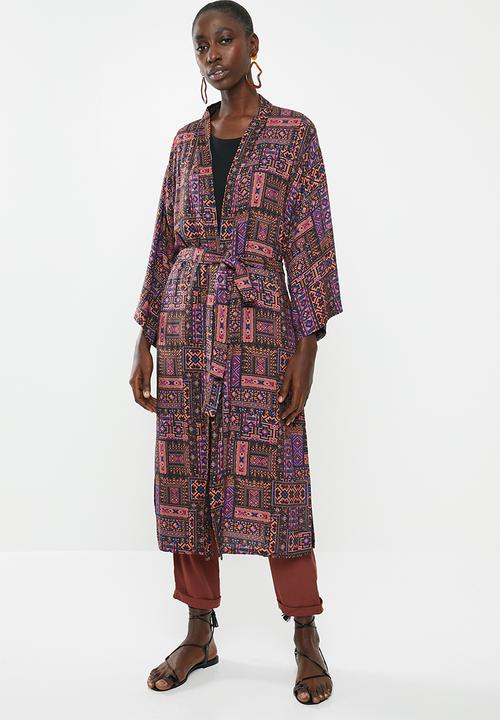 Superbalist - Printed longer length shacket - multi