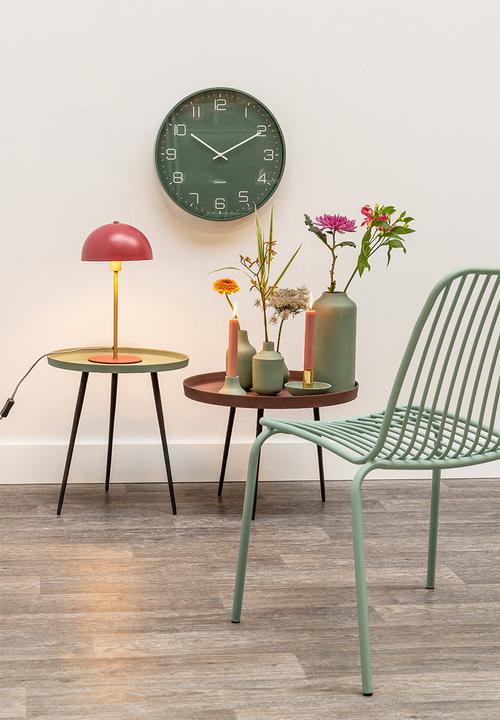Present Time - Lofty wall clock - green