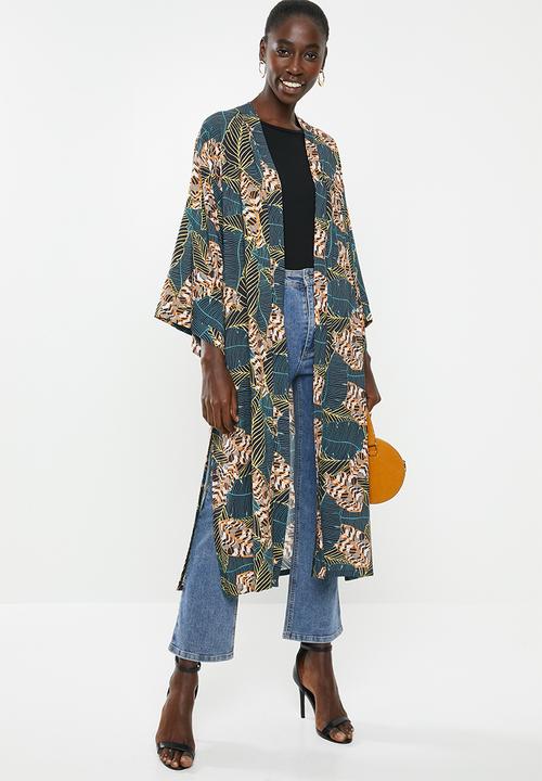 Superbalist - Printed longer length shacket - multi