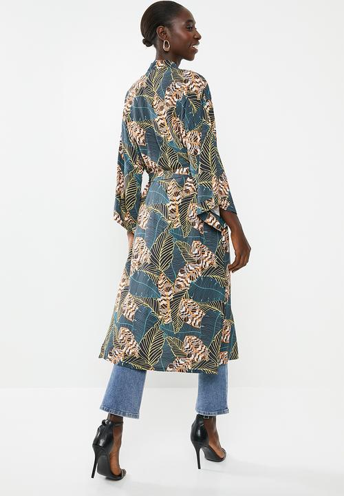 Superbalist - Printed longer length shacket - multi