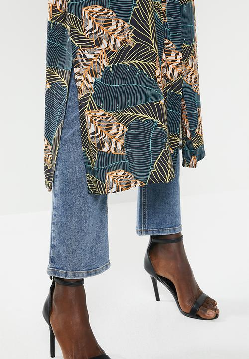 Superbalist - Printed longer length shacket - multi