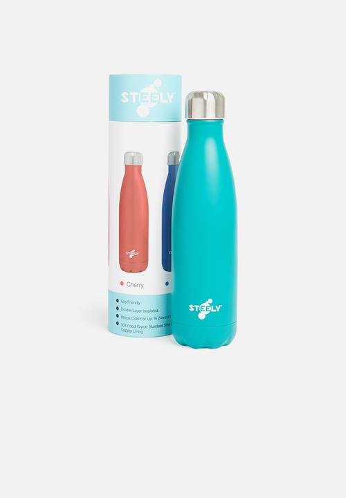 Steely - 500ml insulated bottle - jade