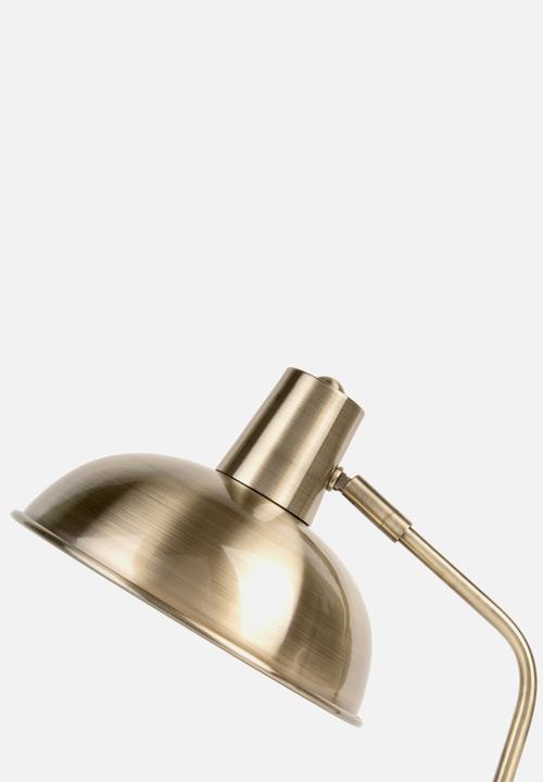Present Time - Hood desk lamp - brushed gold