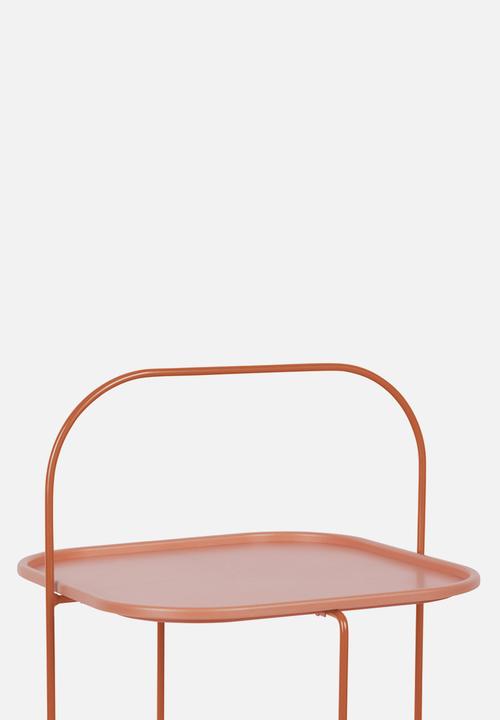 Present Time - Trays side table - steel rust
