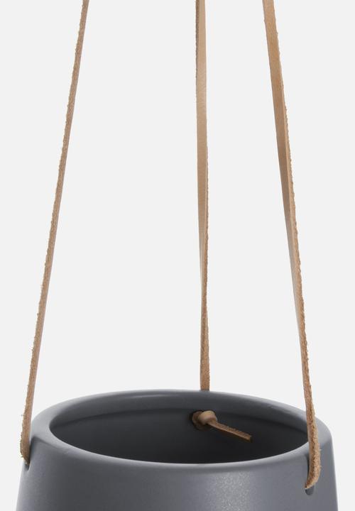 Present Time - Skittle hanging pot - warm grey