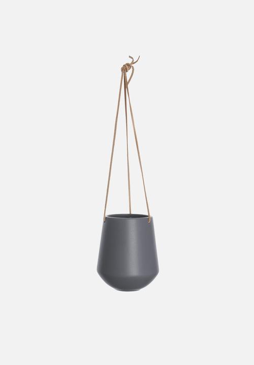 Present Time - Skittle hanging pot - warm grey