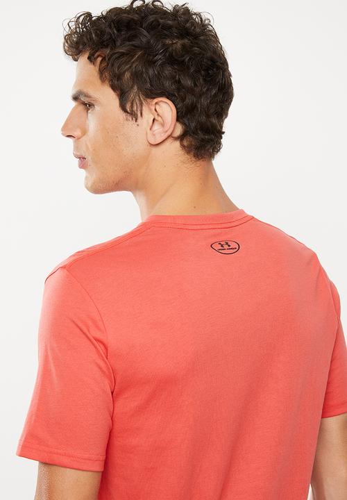 Under Armour -  Performance apparel colour blocked short sleeve tee - grey & red
