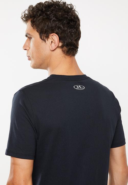 Under Armour - Performance apparel color blocked short sleeve tee - black & white