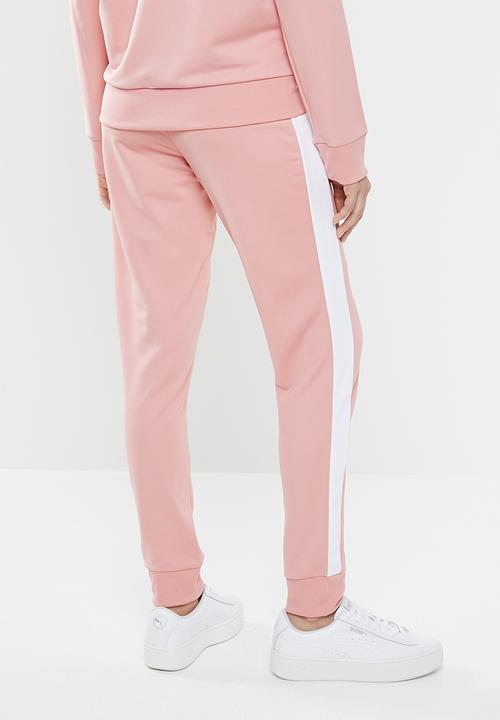 PUMA - Classic track pants - pink & white