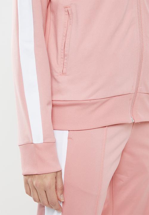 PUMA - Classic T7 track jacket - pink & white