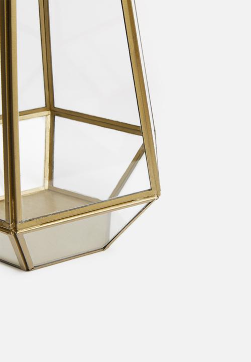 H&S - Hexagonal lantern - gold