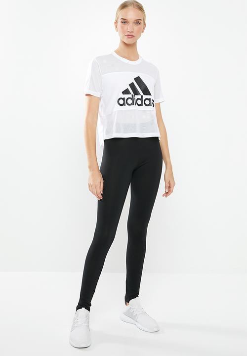 adidas - Badge of sport mesh tee - white