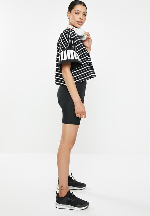 PUMA - Rebel striped tee - black & white