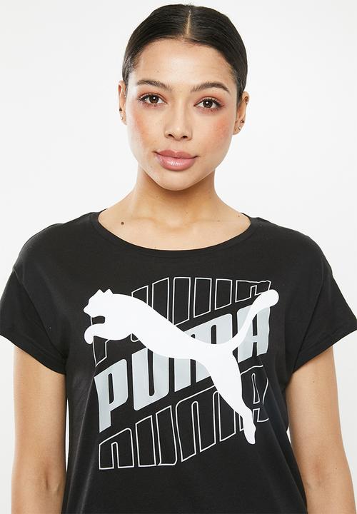 PUMA - Modern sports graphic tee - black & white