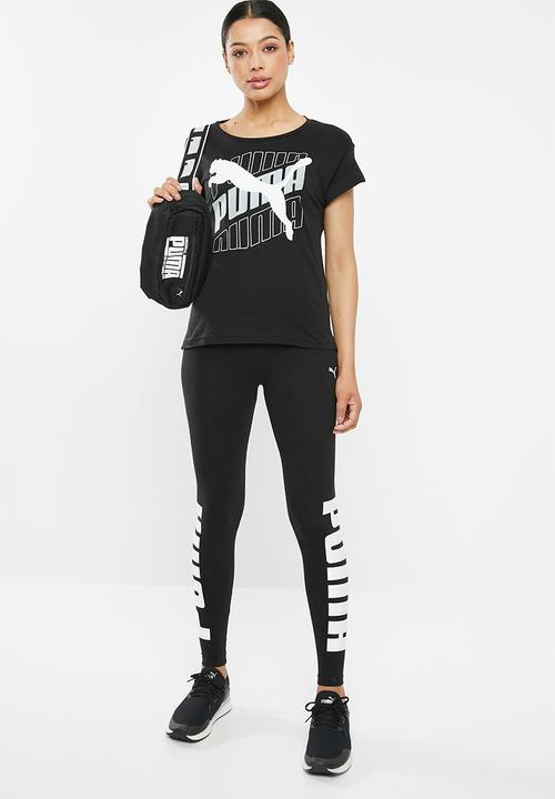 PUMA - Modern sports graphic tee - black & white