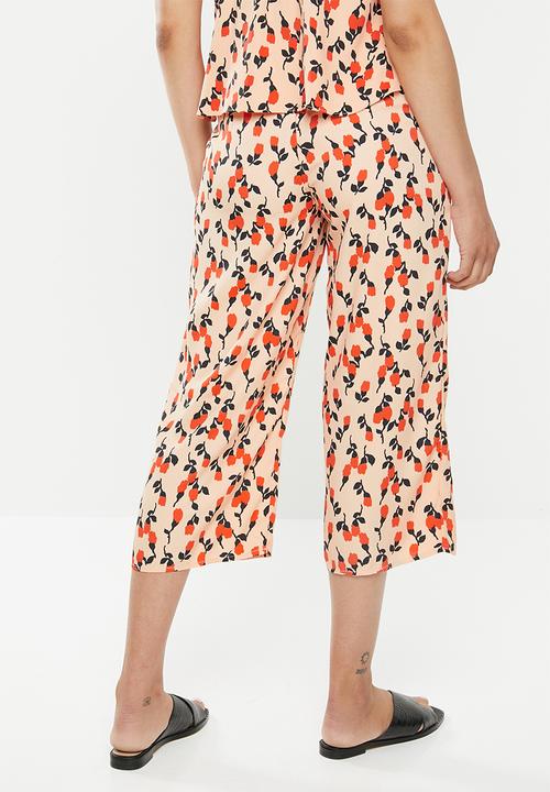 Glamorous - Co-ord wide leg trousers - peach 