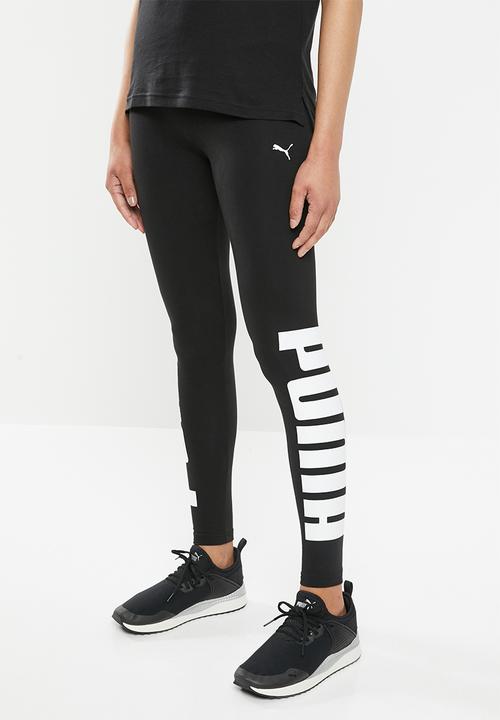 puma leggings black and white