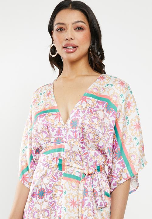 Glamorous - Scarf print maxi - multi