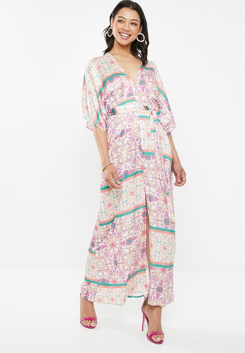 Glamorous - Scarf print maxi - multi