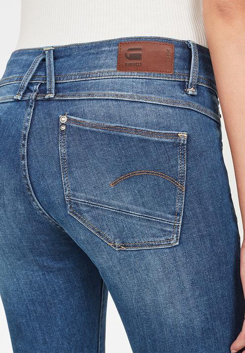 G-STAR - Lynn mid waist skinny - blue
