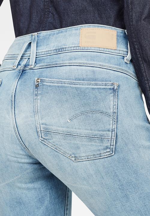 G-STAR - Lynn mid waist skinny - blue