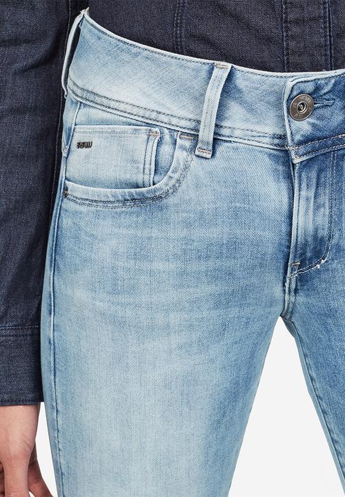 G-STAR - Lynn mid waist skinny - blue