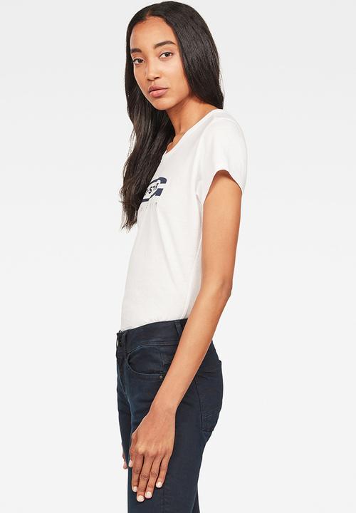 G-STAR - Graphic 20 slim T-shirt - white