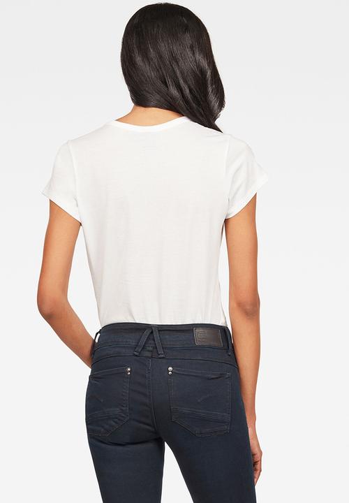 G-STAR - Graphic 20 slim T-shirt - white