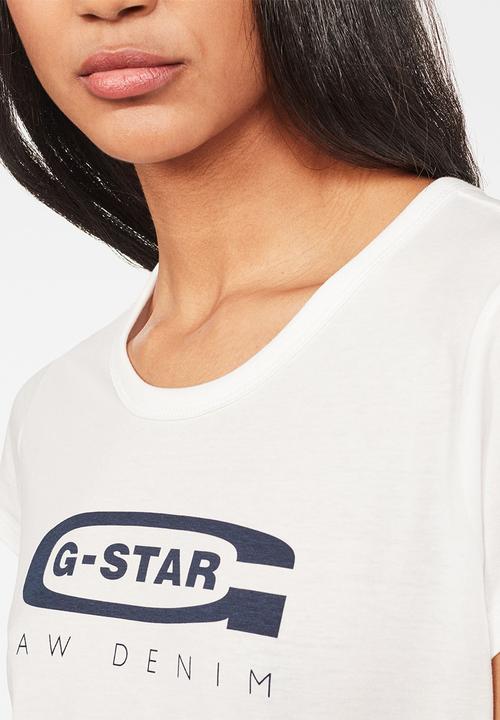 G-STAR - Graphic 20 slim T-shirt - white