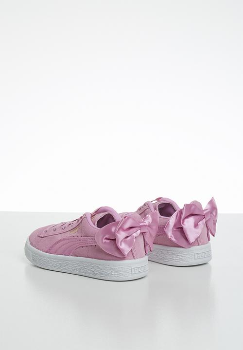 PUMA - Girls suede bow ac ps - purple