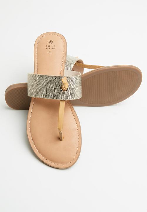 Call It Spring - Packardii sandal - champagne
