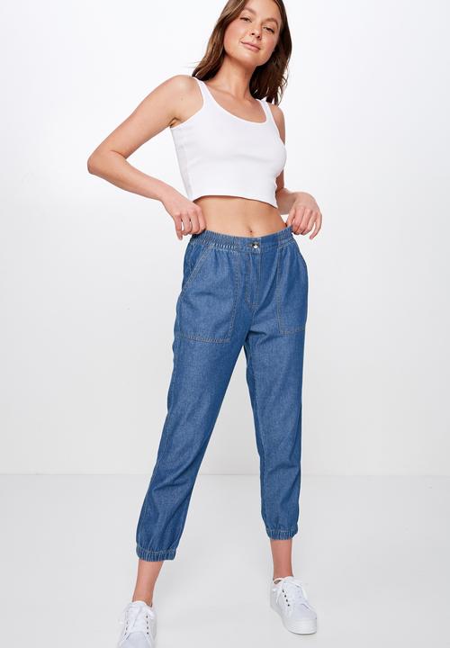 Cotton On - Cuffed chino - blue