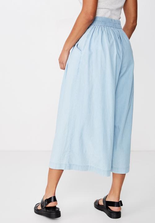 Cotton On - Luna button culotte  - blue