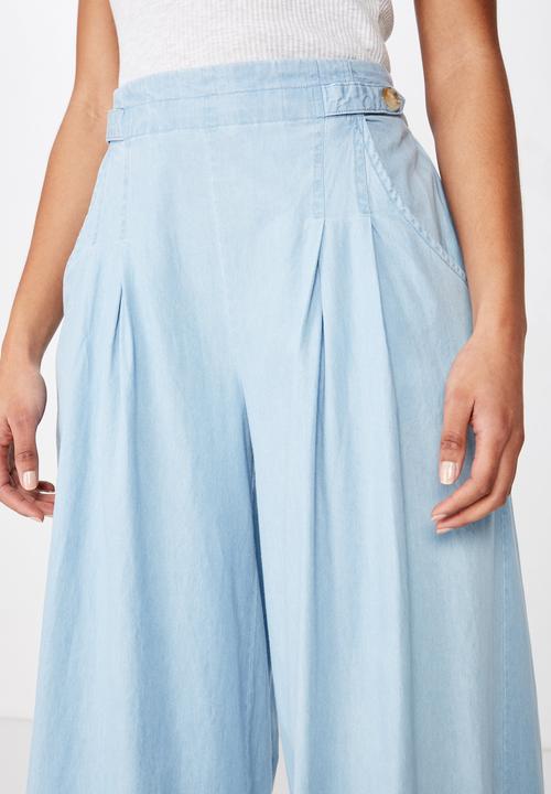 Cotton On - Luna button culotte  - blue