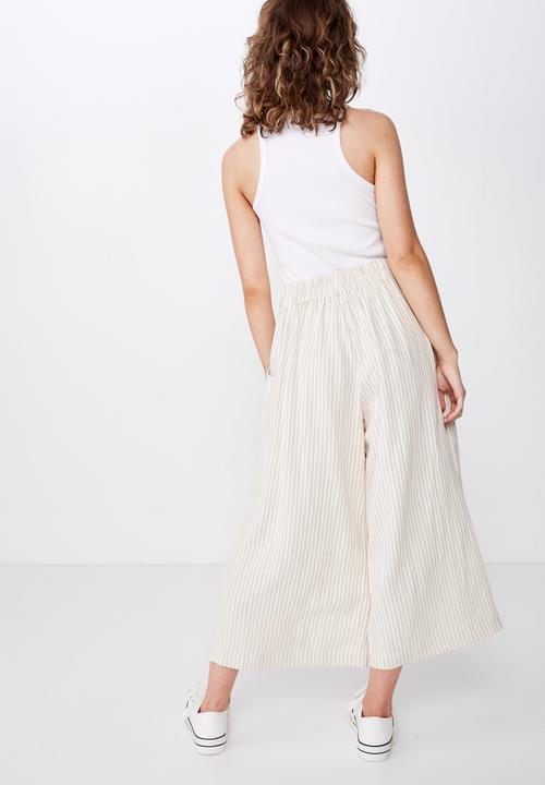 Cotton On - Luna button culotte  - beige