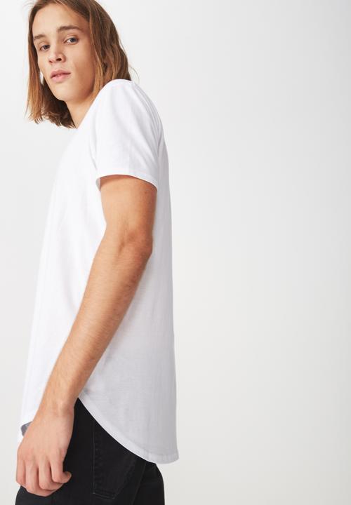 Factorie - Curved hem  tee - white