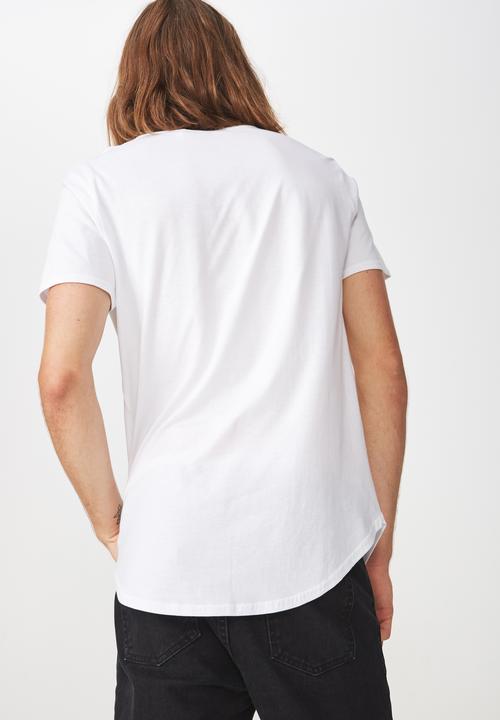 Factorie - Curved hem  tee - white
