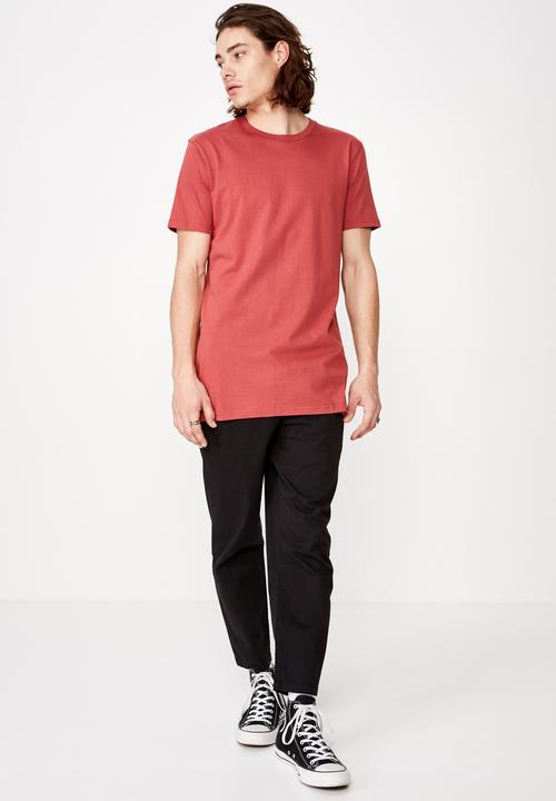 Factorie - Longline T-shirt - red