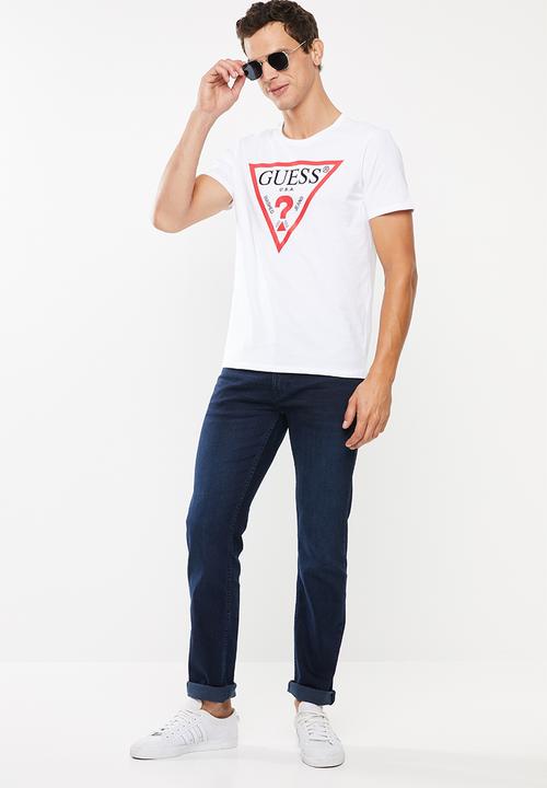 GUESS - Triangle short sleeve tee - white