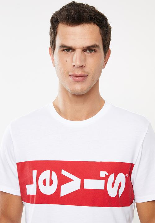 Levi’s® - Graphic short sleeve tee  - white & red