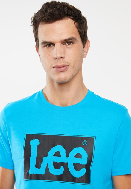 Lee  - Block logo tee - blue