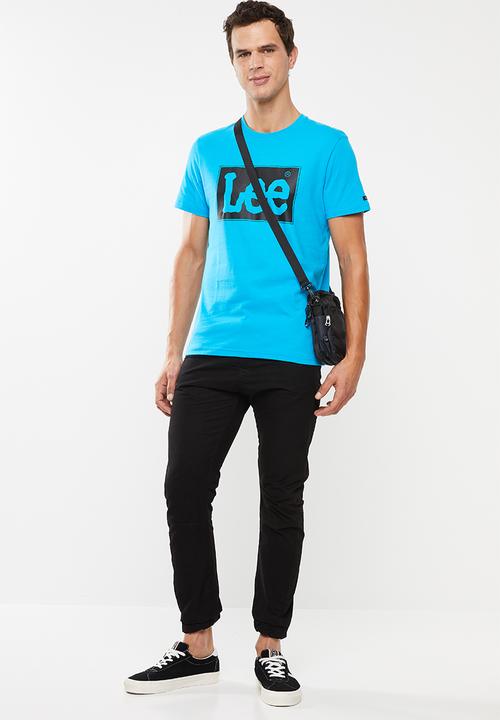 Lee  - Block logo tee - blue